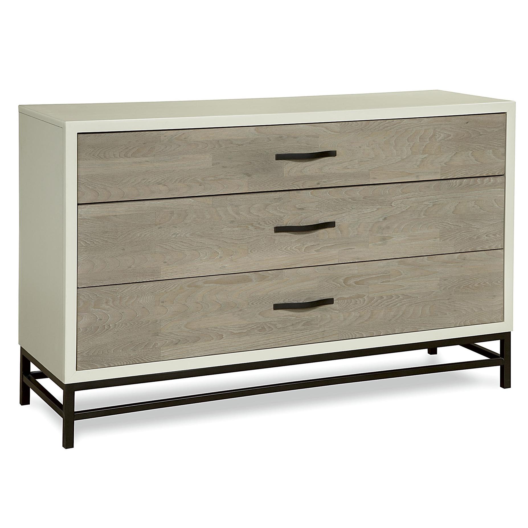 Universal Curated 3 Drawer Spencer Dresser with Metal Base Belfort